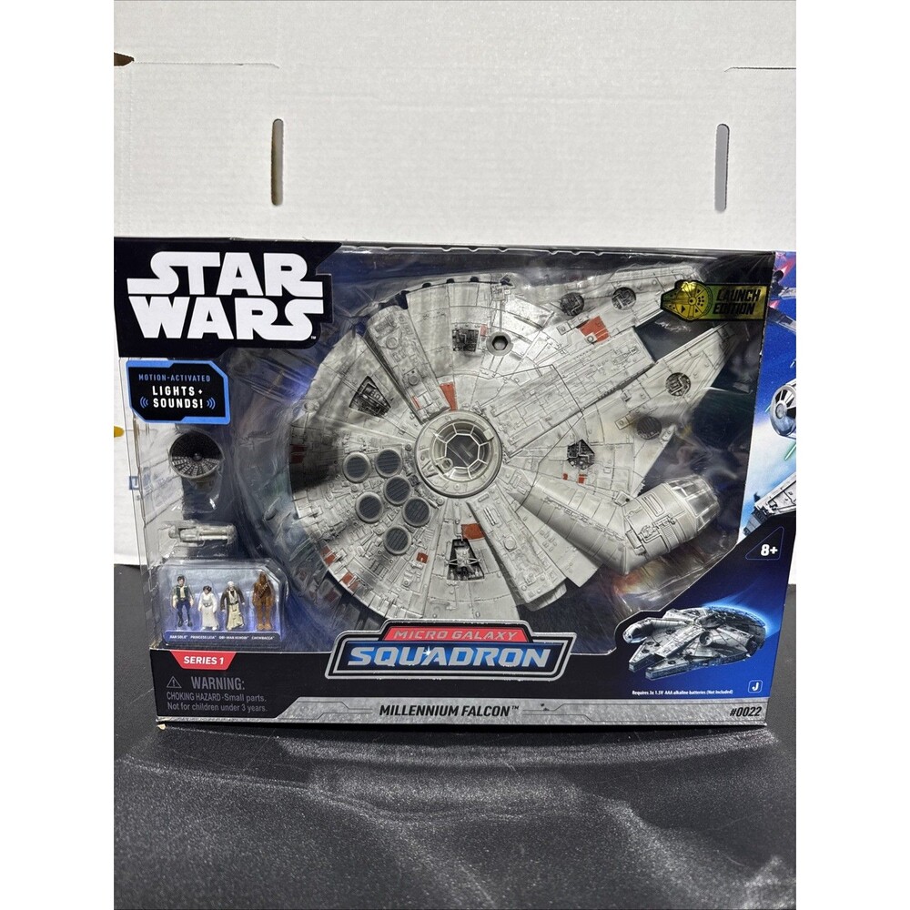 Star Wars Millennium Falcon Micro Galaxy Squadron Launch Edition Disney 2022 NIB